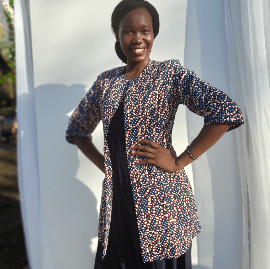 AFRIČKA RADIONICA Ženski sako Coral, Teget-crveni