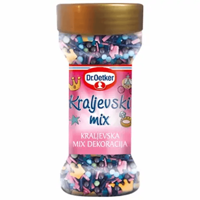 DR. OETKER Kraljvska mix dekoracija za kolače, 50 g