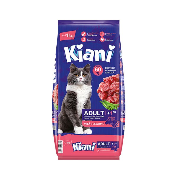 Kiani Hrana za mačke govedina 1kg