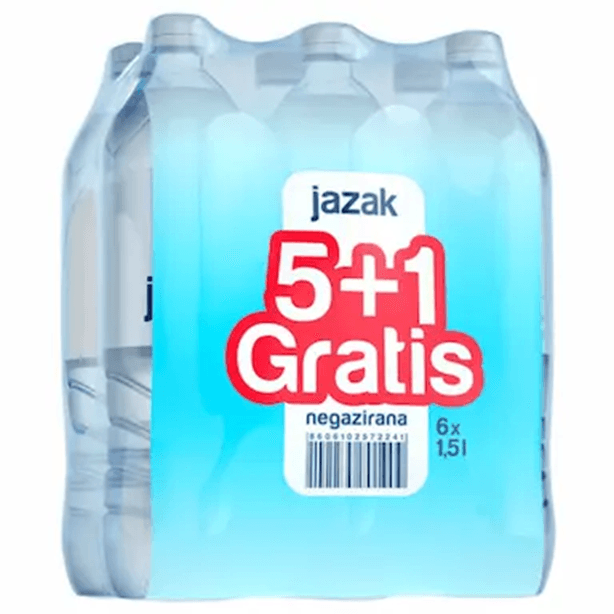 JAZAK Negazirana fruškogorska voda, 6 komada, 1.5 l