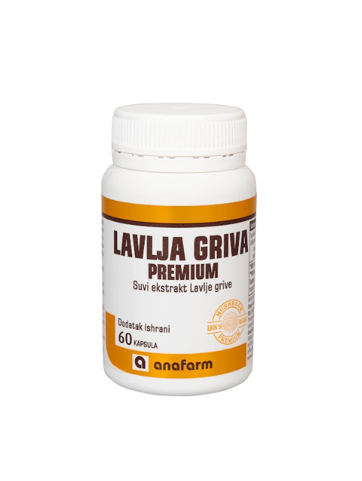 Anafarm Dodatak ishrani Lavlja griva premium, 60 kapsula
