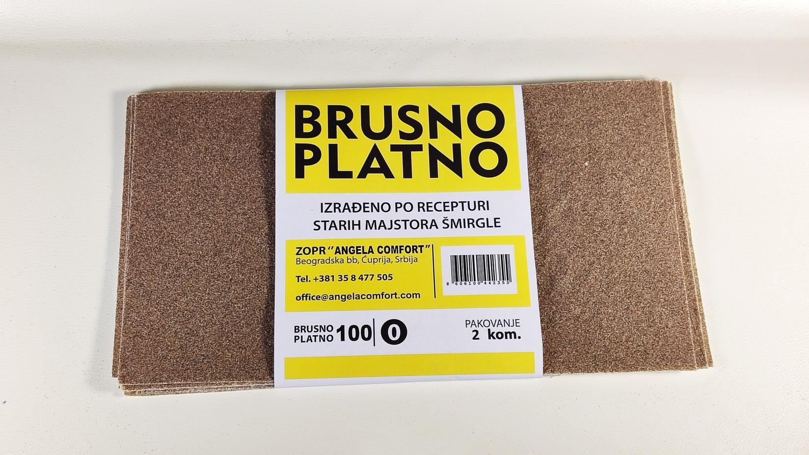 ANGELA COMFORT Brusno platno, 100(0), 2 komada