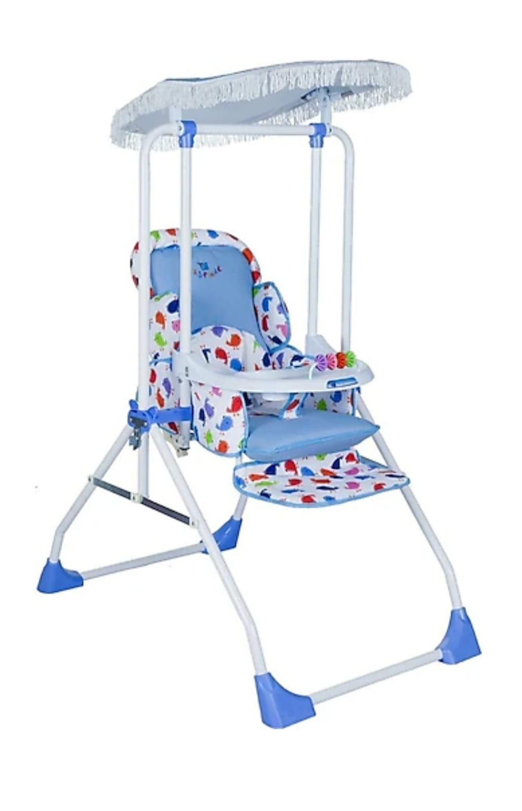 Pinar Metalna ljuljaška za decu sa tendom, Plava