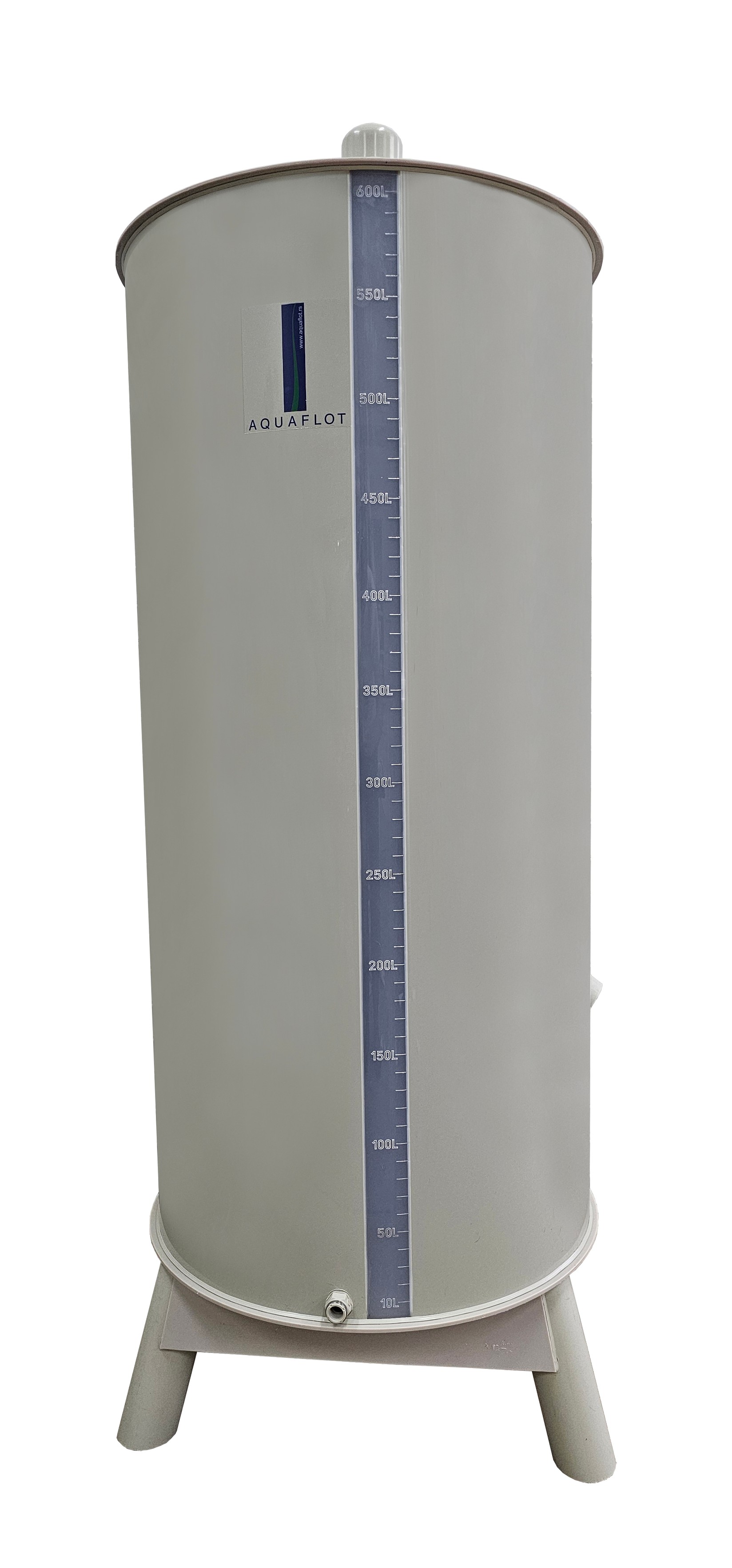 Aquaflot Rakijsko bure sa nogarima, nivokazom i ispisanom litražom, 600l