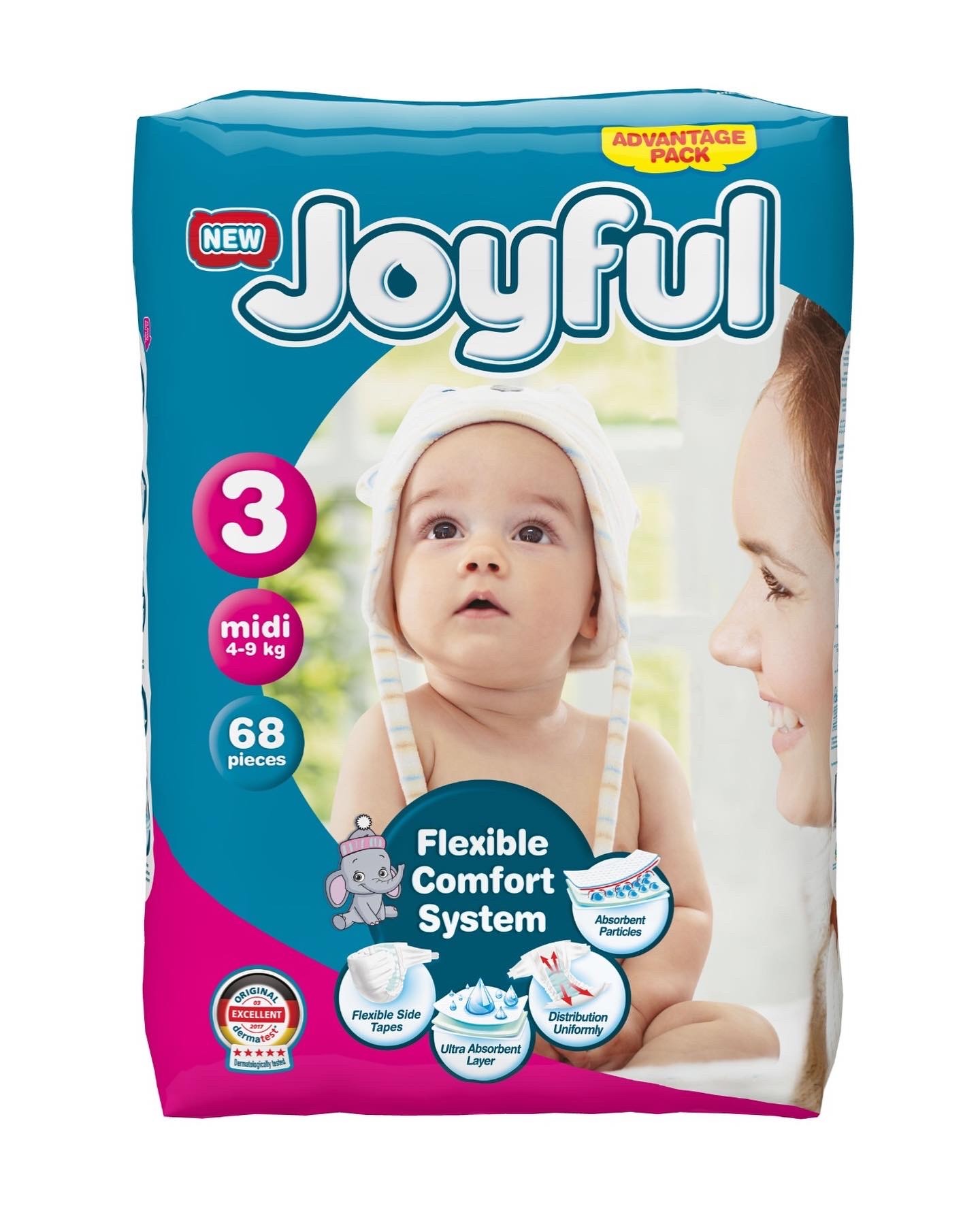 Joyful Pelene 3, 4-9 kg, Adventage Pack, 68/1