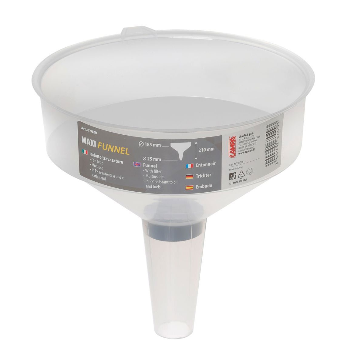 LAMPA ACCESSORIES Levak "Maxi" Prečnik Gornji 18.5cm/Prečnik Donji 2.5cm/Visina 21cm