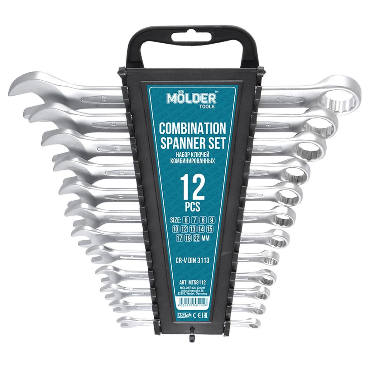 Molder Set viljuškasto-okastih ključeva, 12 komada
