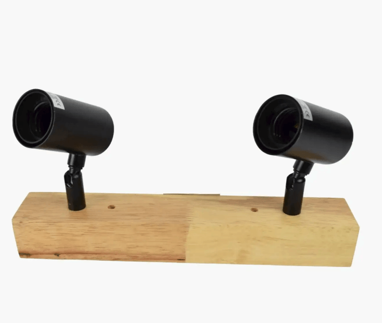 Zidna lampa od dve sijalice crna