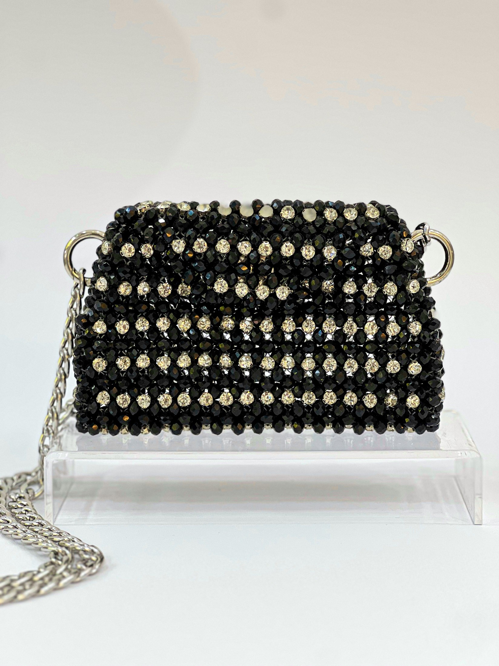 Azibi Ženska Torba od perli Thea, Crna