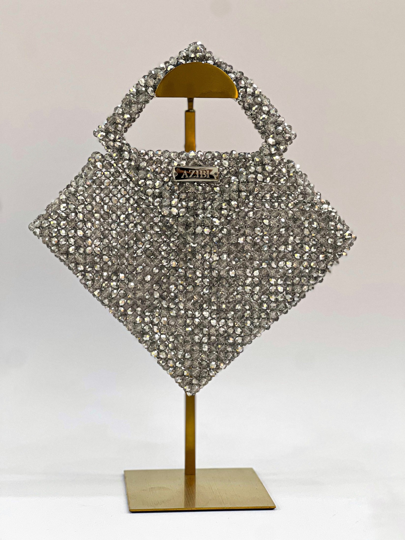 Azibi Ženska torba Divine, Srebrne boje