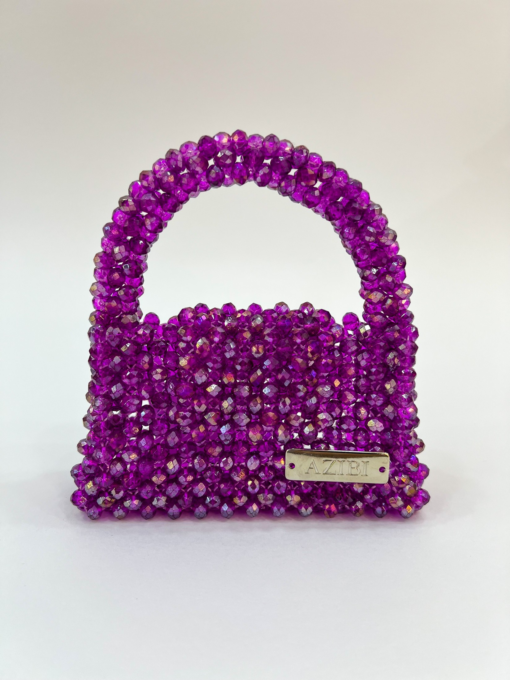 Azibi Ženska torba od perli Piccolina, Roze