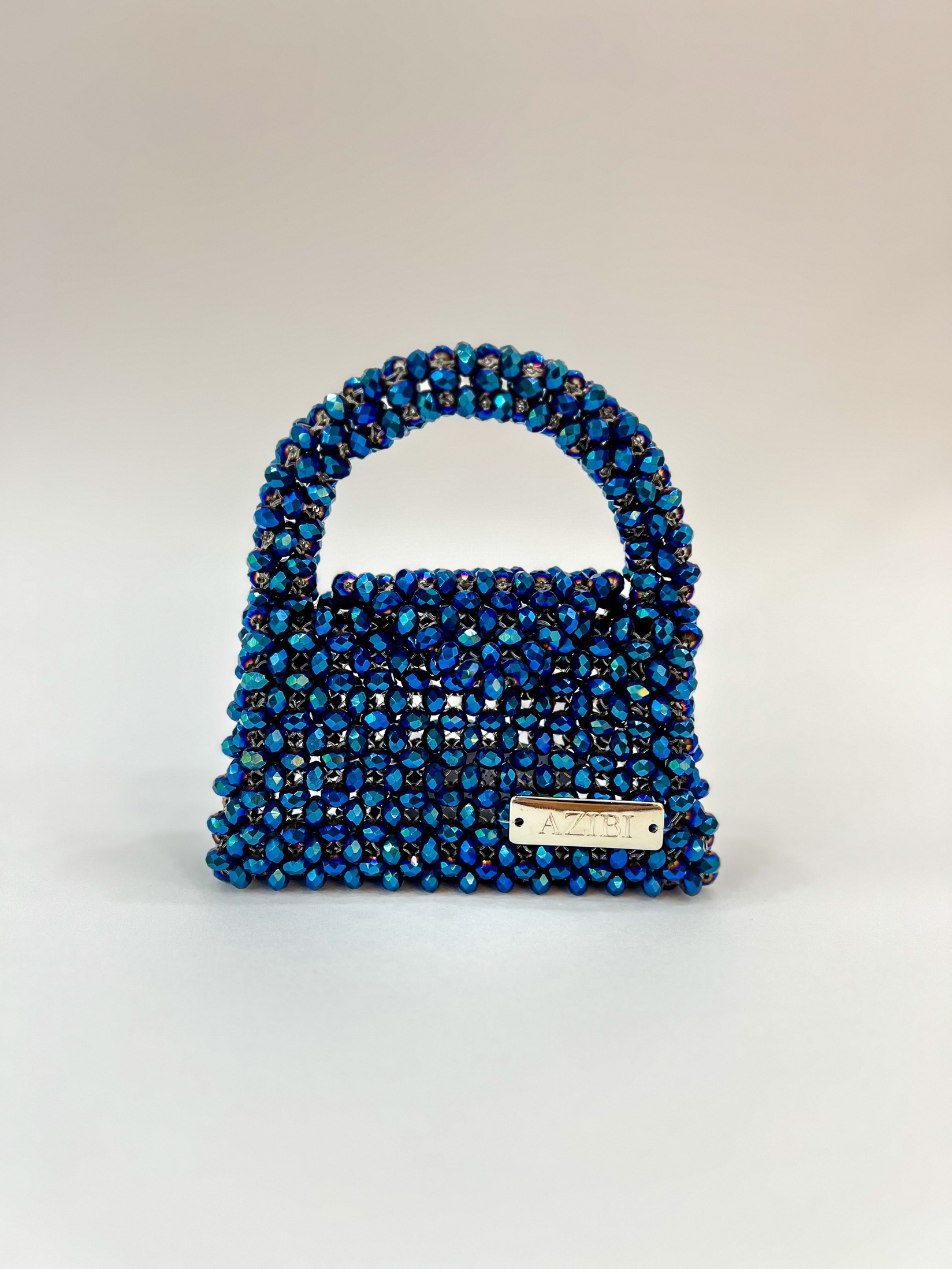 Azibi Ženska torba od perli Piccolina, Plava