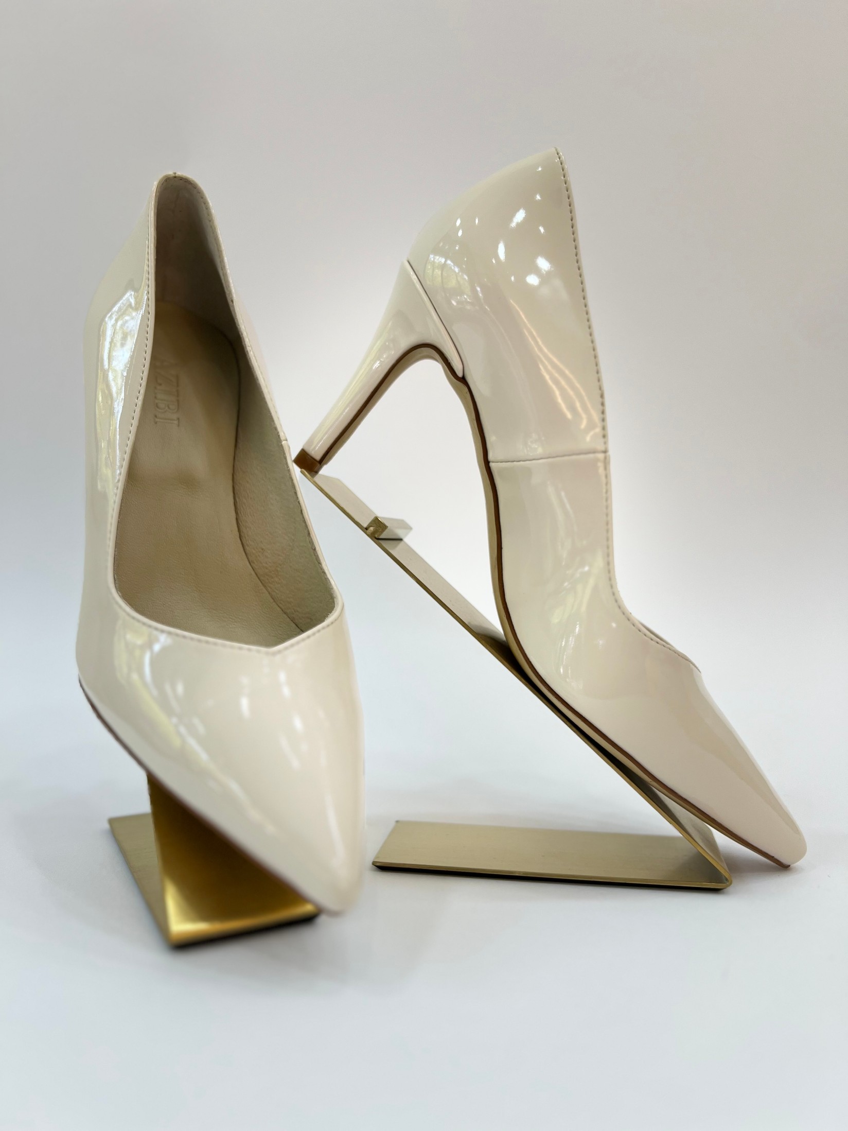 Azibi Ženske sandale na štiklu, Krem