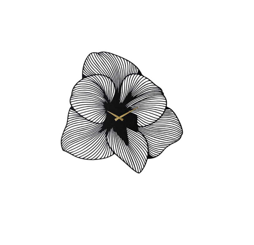 Wallity Zidni sat, 50 x 50 cm, Crni