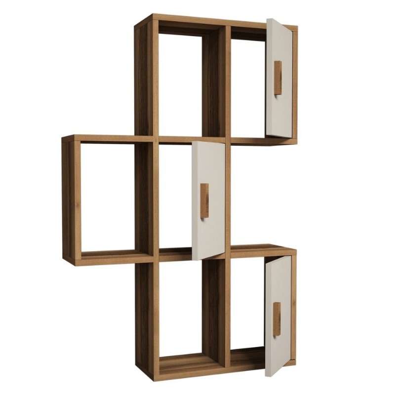 Hanah Home Flora Zidna polica, Braon