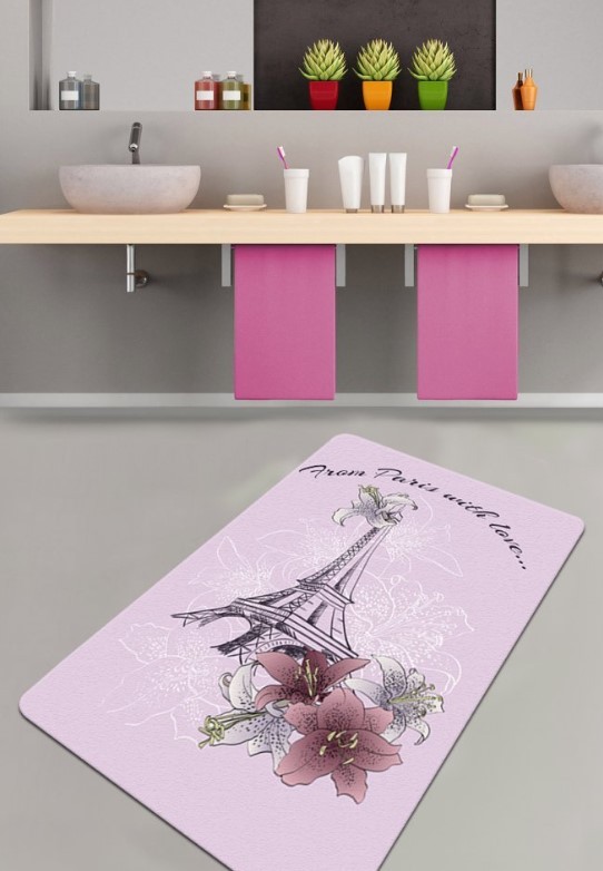 L'essentiel Maison Kupatilski otirač From Paris, 70x120cm, Roze