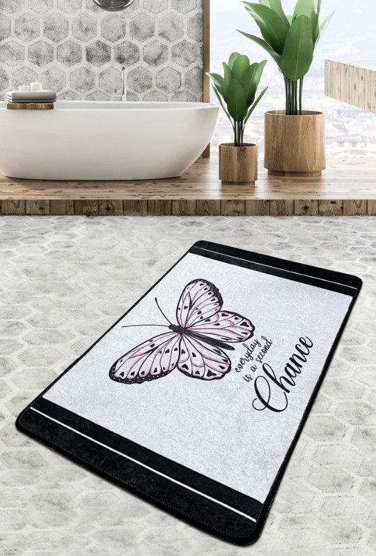 L'Essentiel Maison Kupatilski otirač Change, 80x100cm, Crno-beli