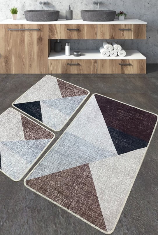 L'essentiel Maison Kupatilski otirač Phell, 3 komada, Šareni