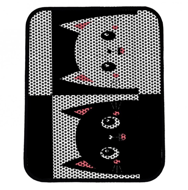 Aberto Design Nrszn0051 Prostirka za mačke, 45x60cm, Crno-bela