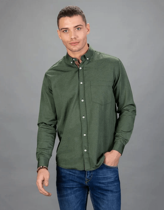 Tudors Classic Fit Muška košulja Fablo, Zelena