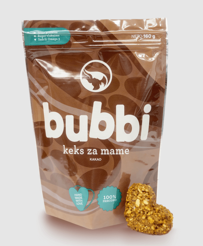 Bubbi Keksići za dojilje, Kakao, 160g