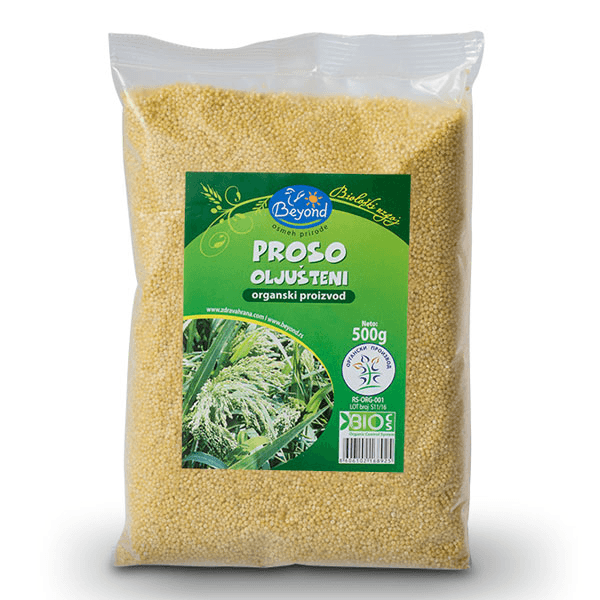 BEYOND Oljušteni proso Organic 500g