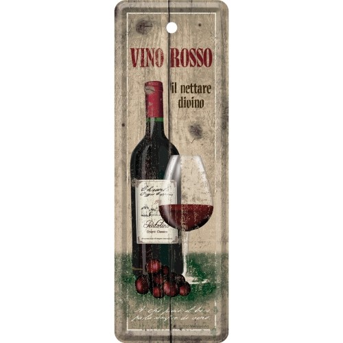NOSTALGIC ART Metalni obeleživač Vino Rosso