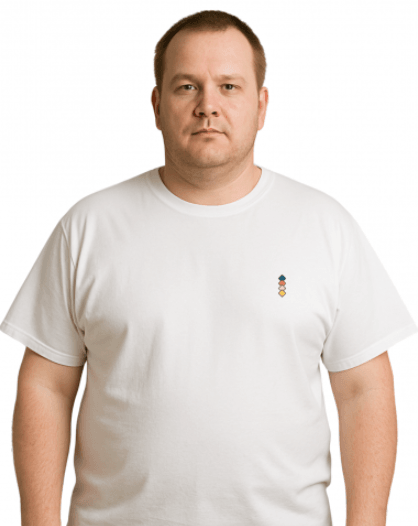 Muška majica CS4221, Bela