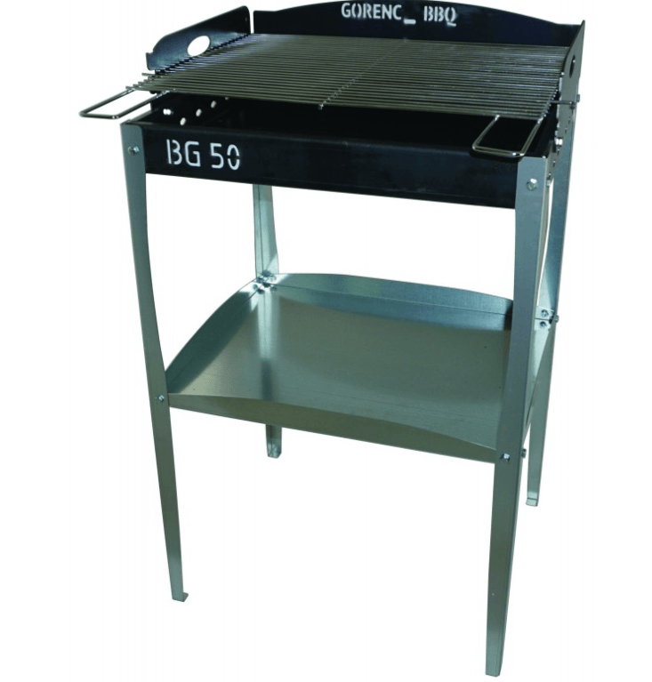 Gorenc Roštilj na ćumur 44 V3, Sa nogama i policom, 44x32cm