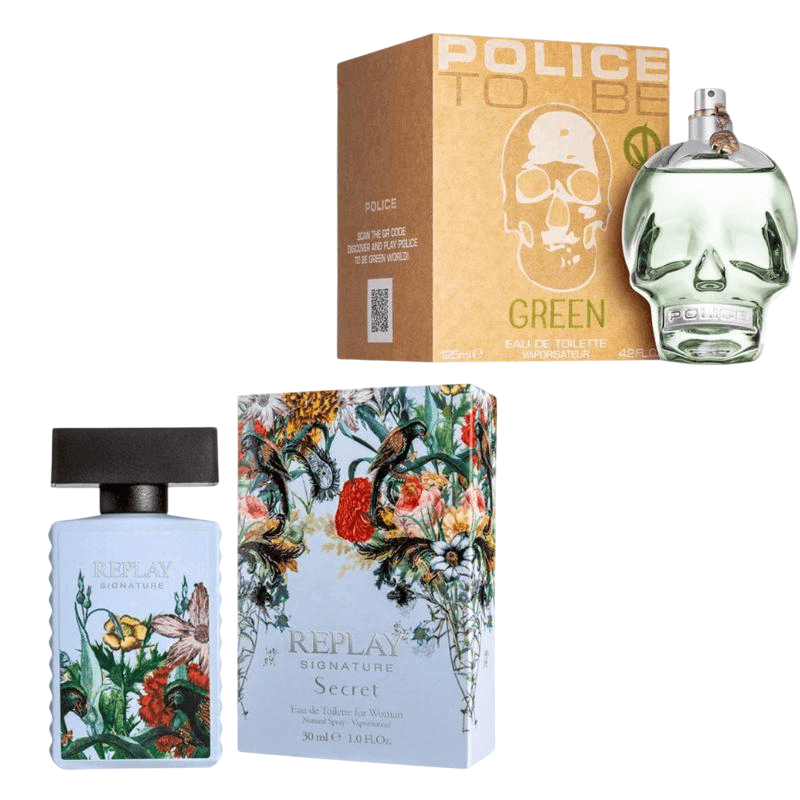 Replay Ženski parfemski set Signature Secret, 30 ml + Police To Be Green, 40 ml