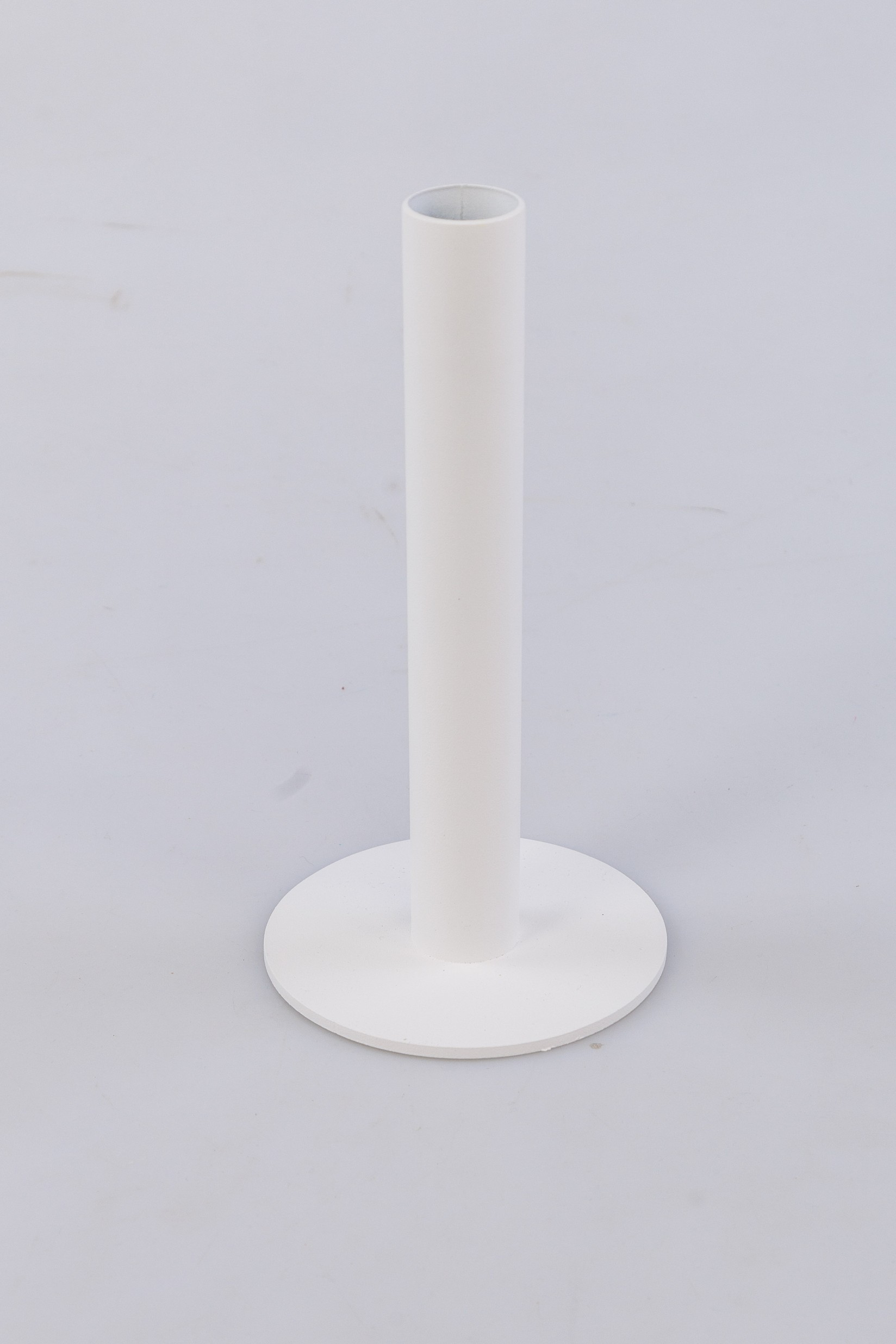 Dekorativni svećnjak, Okrugli, 18cm, Beli