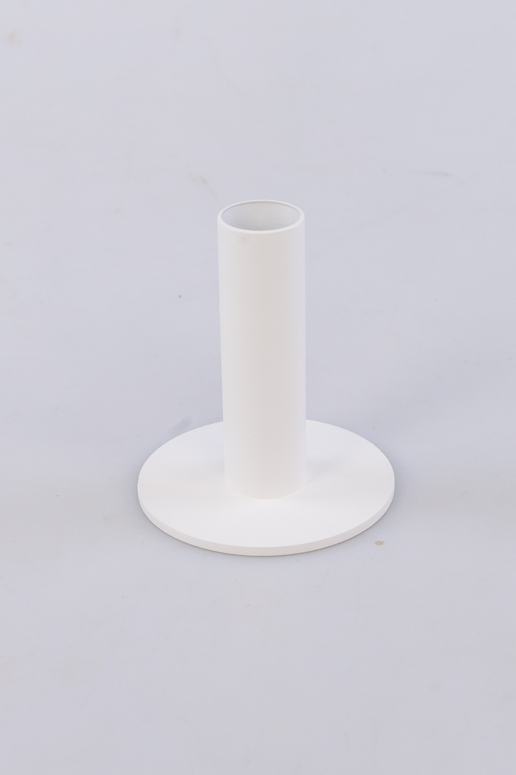 Dekorativni svećnjak, Okrugli, 9cm, Beli