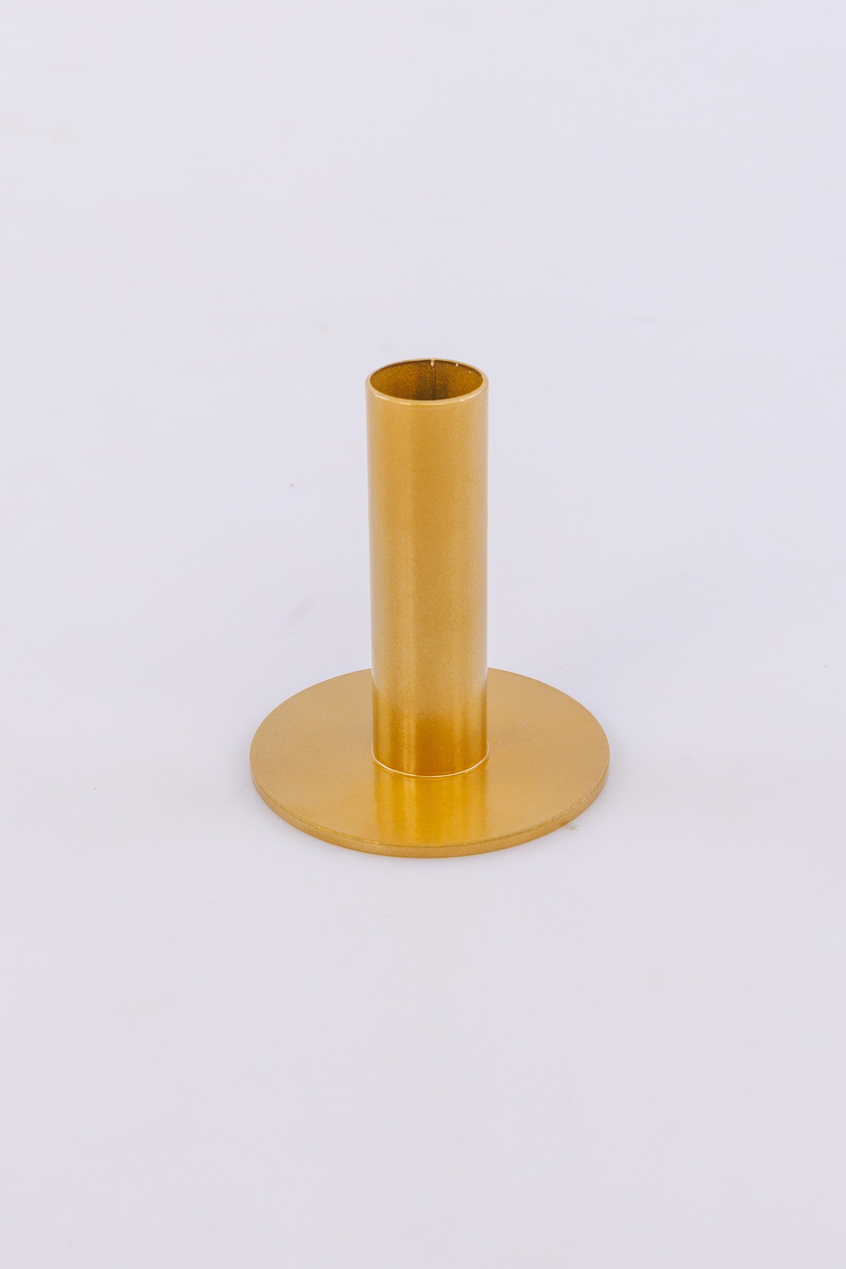 Dekorativni svećnjak, Okrugli, 9cm, Zlatne boje