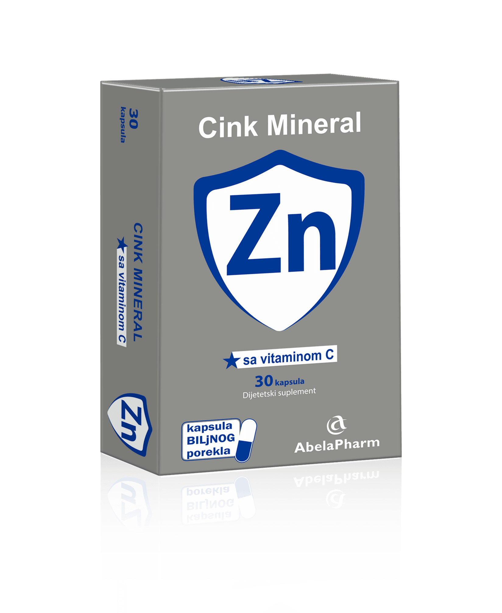 Cink Mineral® Zn sa vitaminom C, 30 kapsula