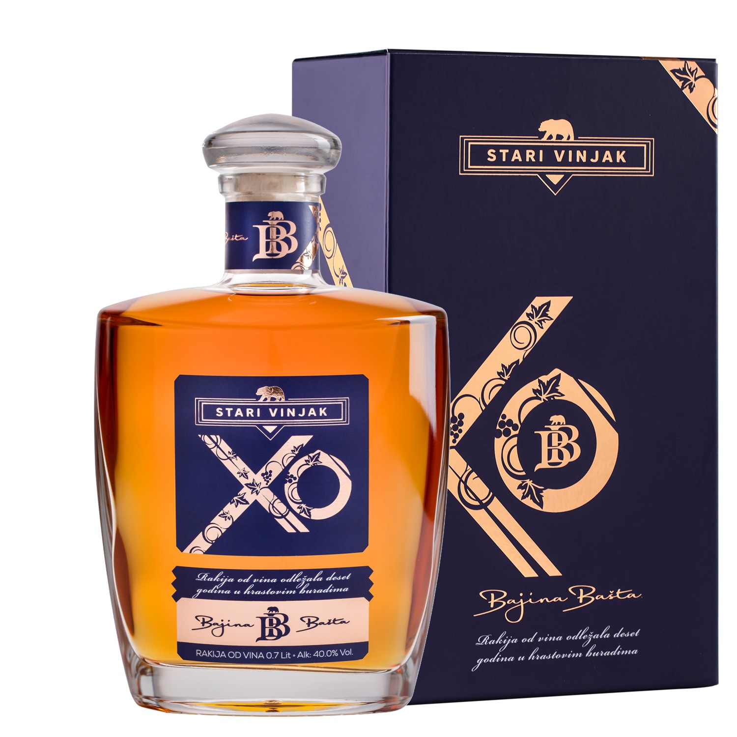 BB Klekovača Rakija od vina, Stari vinjak sa kutijom, 0.7l