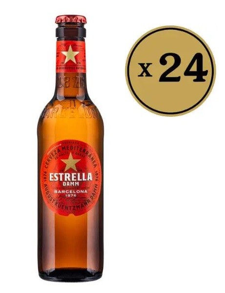 Estrella Damm Svetlo lager pivo, limenka 0.5l, 24 komada