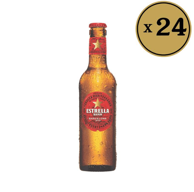 Estrella Damm  Svetlo lager pivo, 0,33l, 24 komada