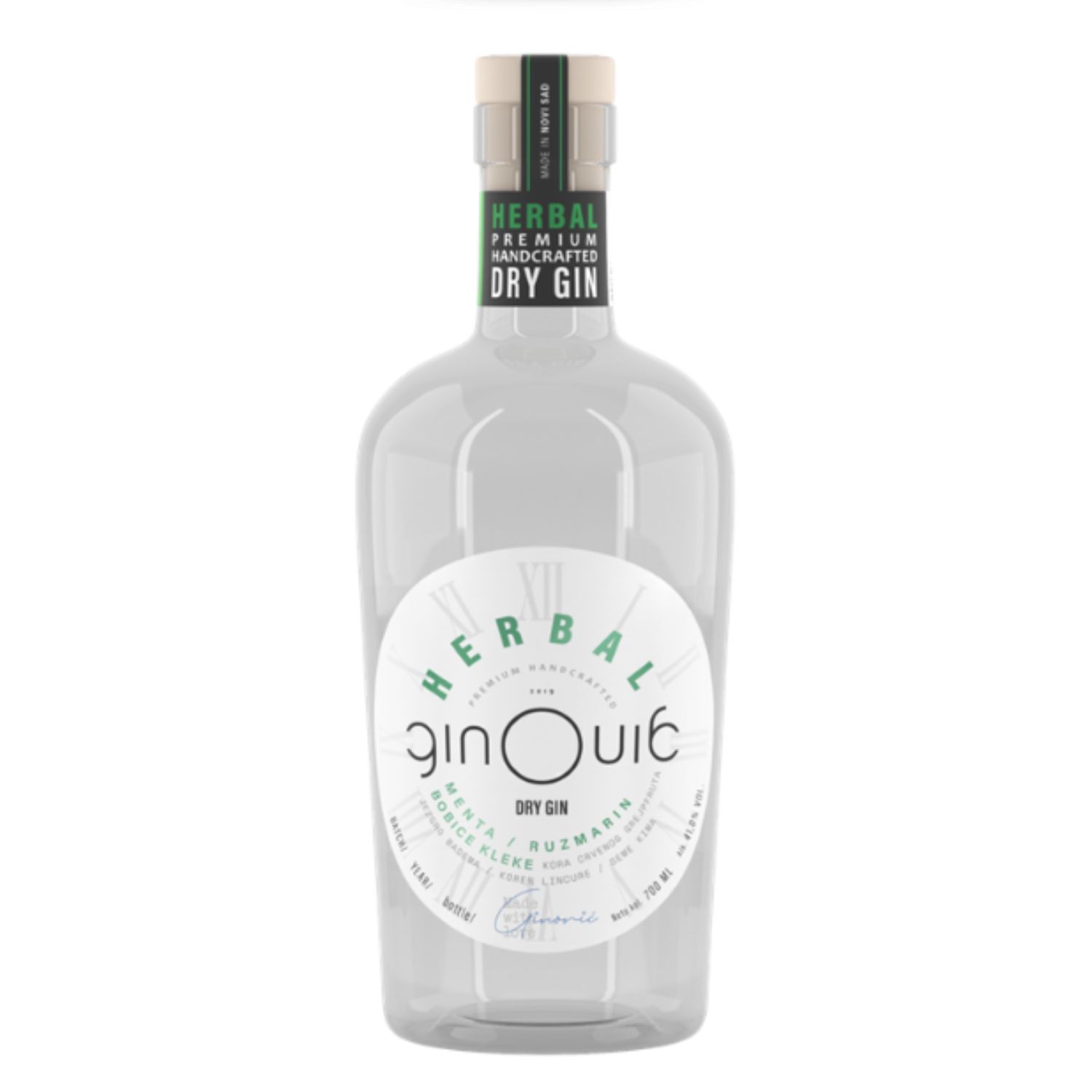 GIN GINOVIĆ HERBAL Džin 41% 0.7l