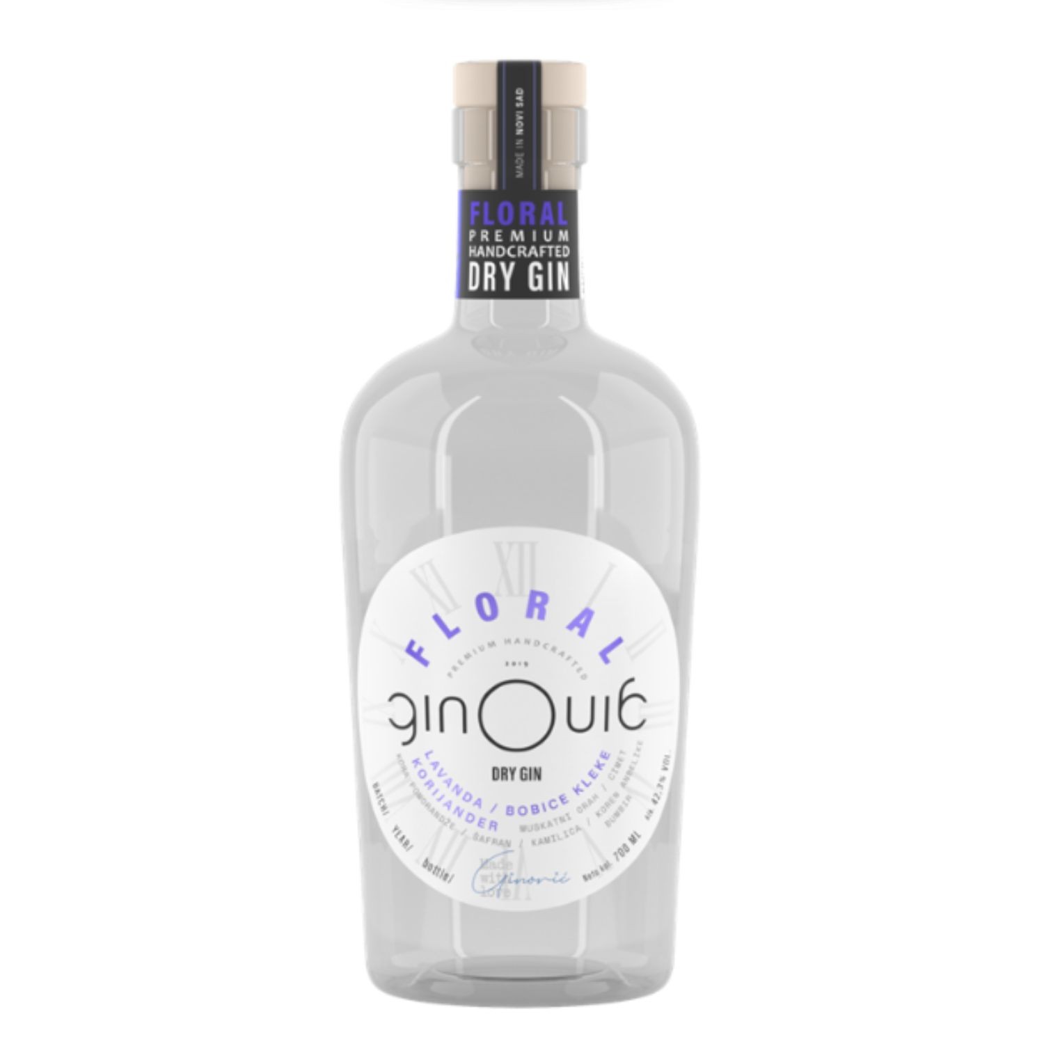 GIN GINOVIĆ FLORAL Džin 43% 0.7l