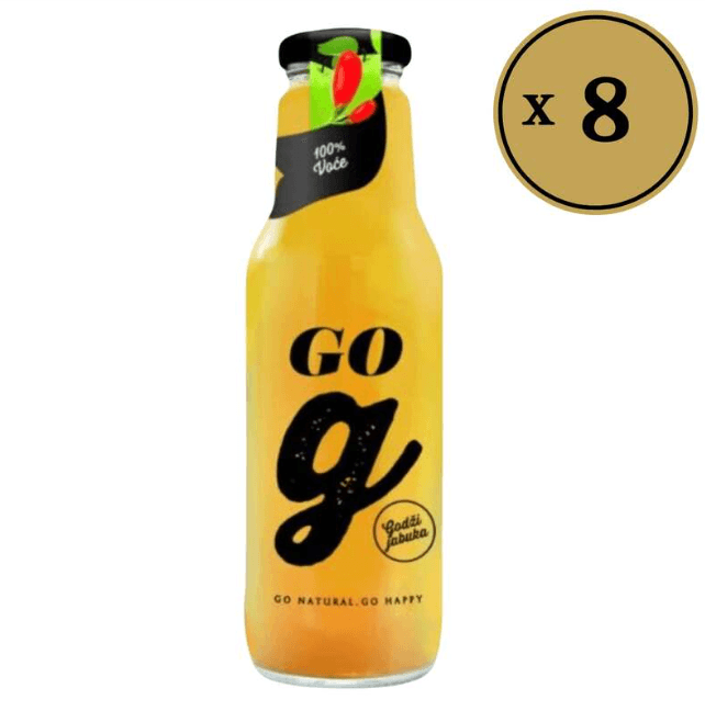 GO G Sok, Jabuka, 0.75l, 8 komada