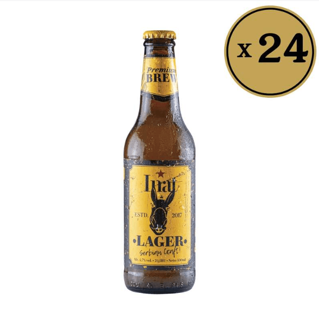Inat Pivo Lager, 0.33l, 24 komada
