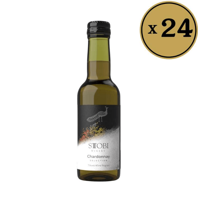 Stobi Belo vino Horeca Chardonnay, 0.187l, 24 komada