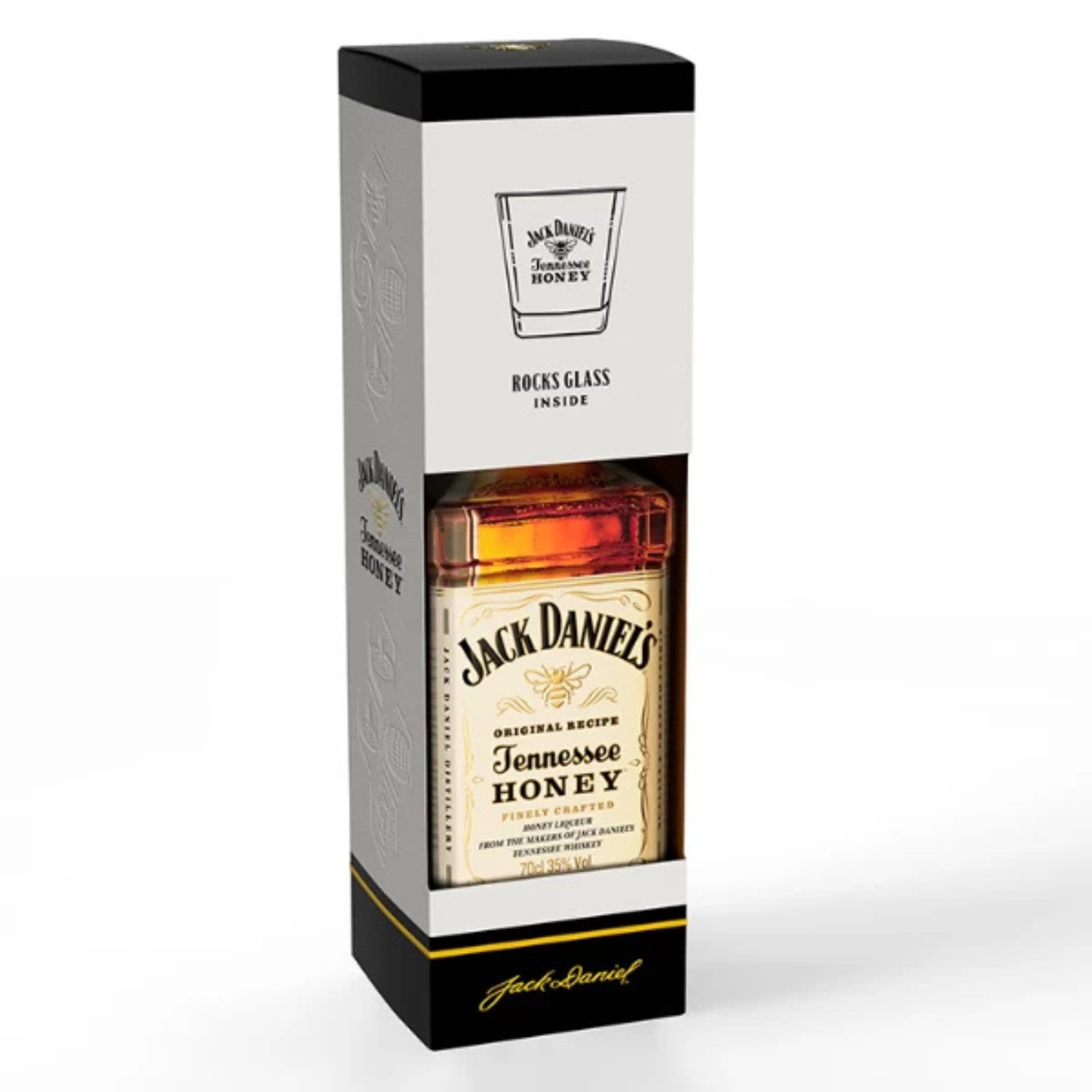 Jack Daniel's  Viski Honey+1 čaša 35% 0.7l