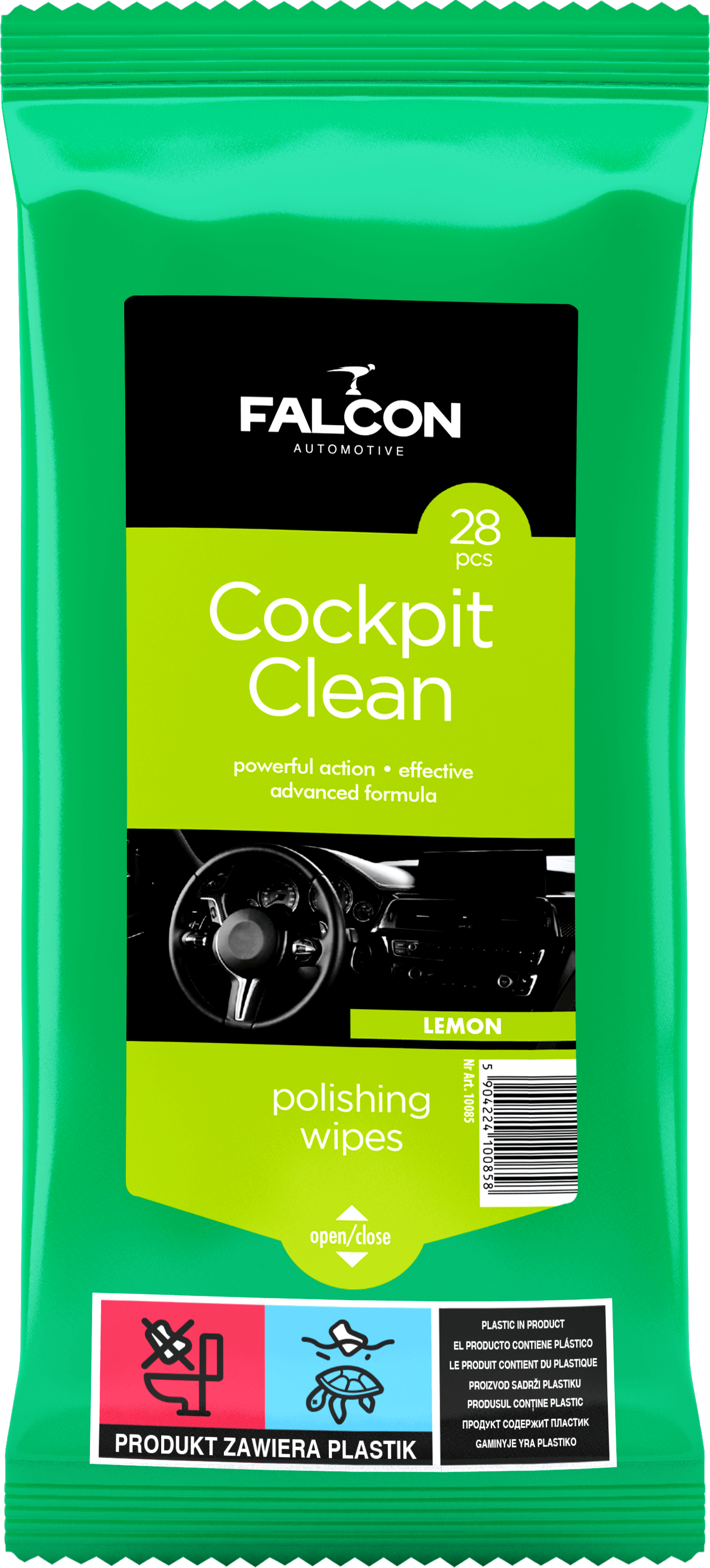 FALCON Vlažne maramice za kokpit 28/1 LIMUN