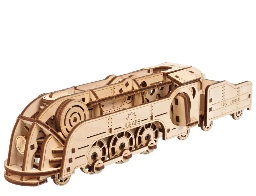 UGEARS 3D Mehanička slagalica Mini lokomotiva