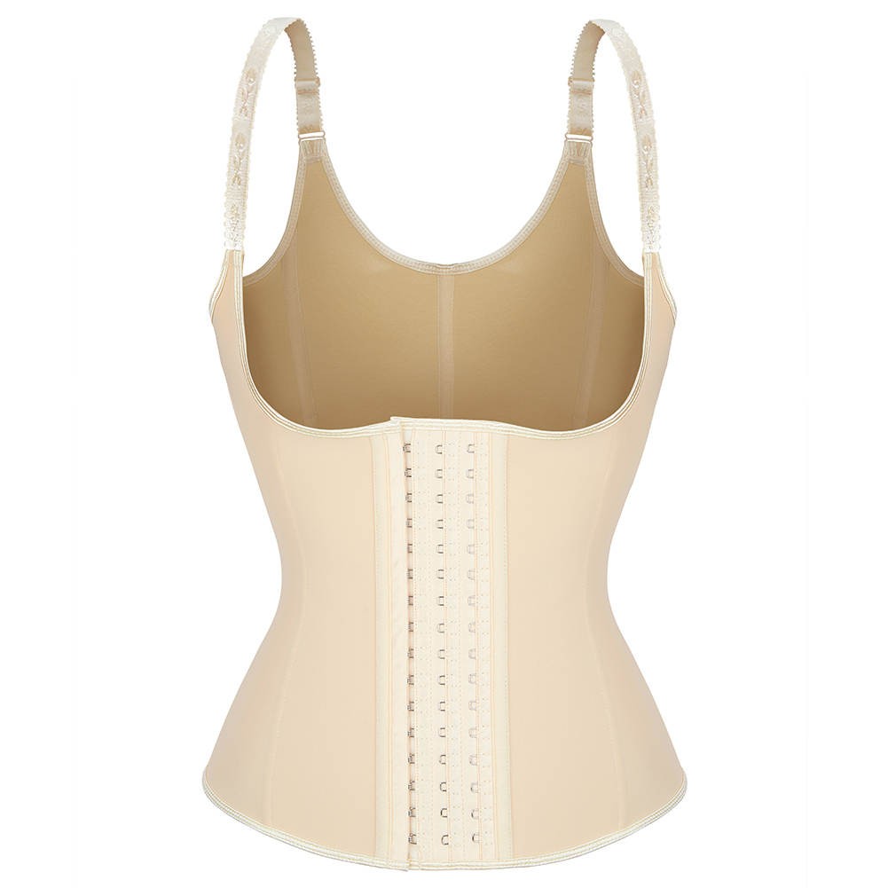 CICIN Korset steznik sa bratelama sa 9 čeličnih žica latex bež