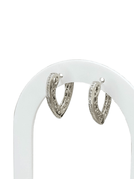 Xuping Minđuše, Nerđajući čelik, Srebrna boja