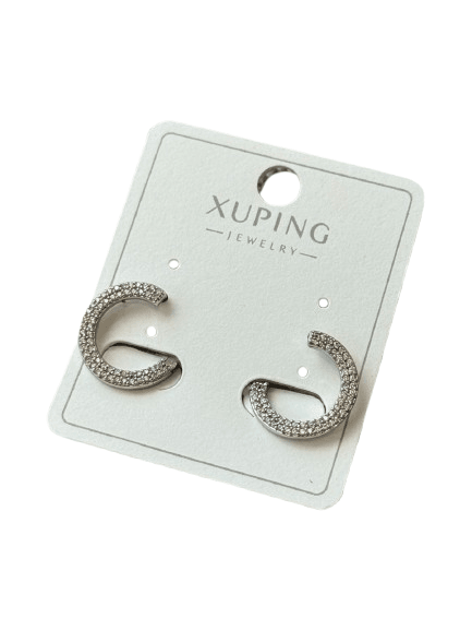 Xuping Minđuše, Nerđajući čelik, Srebrna boja