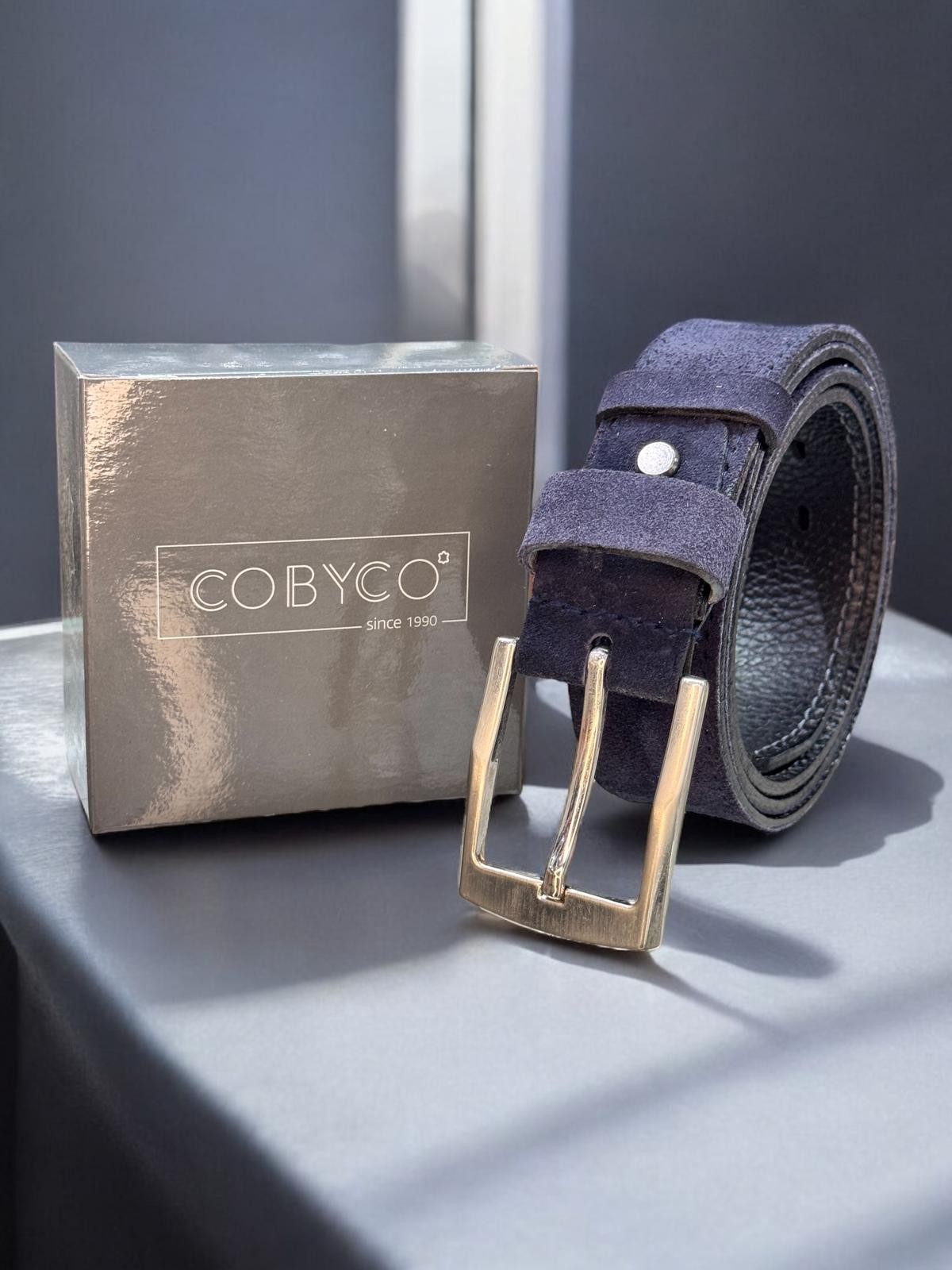 Cobyco Ručno pravljeni kaiš, Kožni, Teget