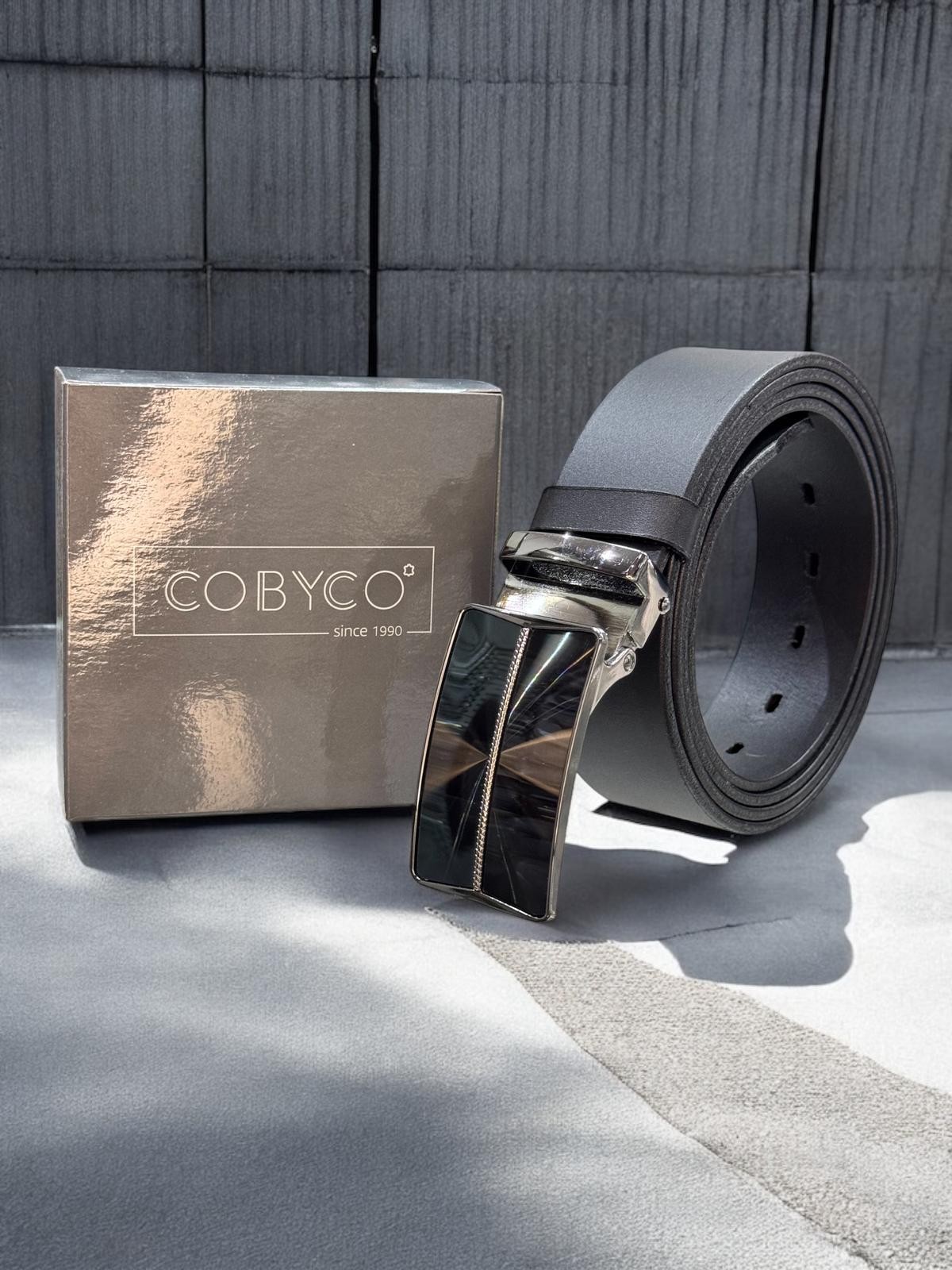 Cobyco Ručno pravljeni kaiš, Kožni, Crni